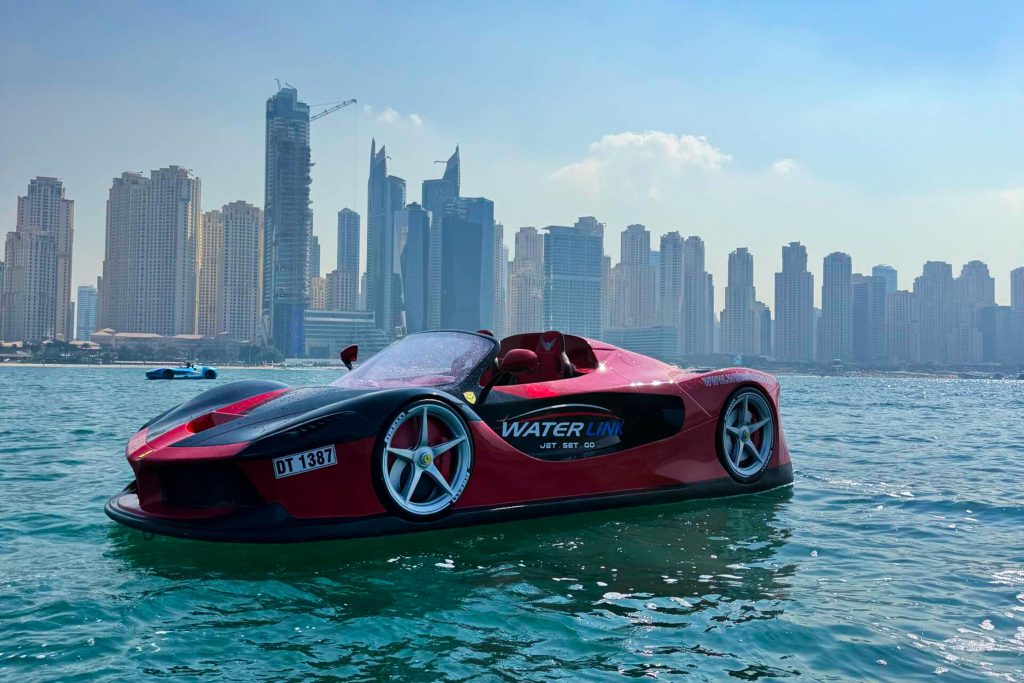 Ferrari Red Black Jet Car